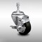 Service Caster 3 Inch SS Black Polyurethane Swivel 10mm Threaded Stem Caster with Brake SCC SCC-SSTS20S314-PPUB-BLK-TLB-M1015 - alternate 1